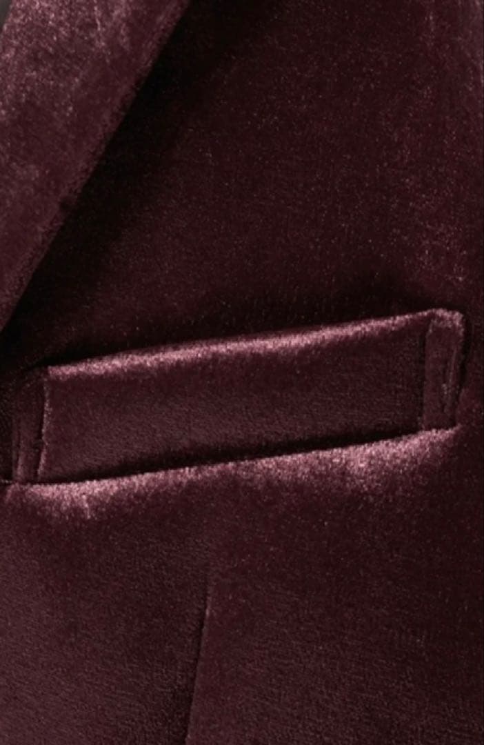 m*a様 トルネードマート　ワイン色　ベロア 　ジャケット　ベルベット