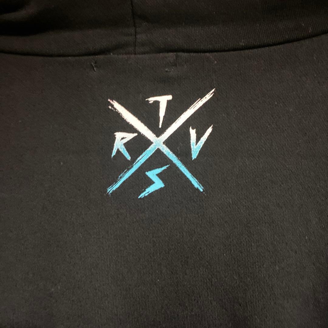 夢見りあむ×TRAVAS TOKYO ハーフジップパーカー 【ハート】 黒