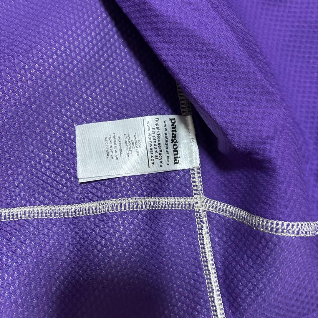 パタゴニア　クラシックレトロxベスト　直営店購入　ベージュ×パープル