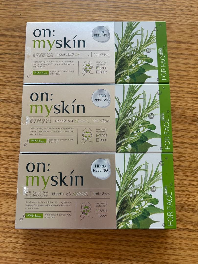 on: myskin Herb Peeling 4ml×8包
