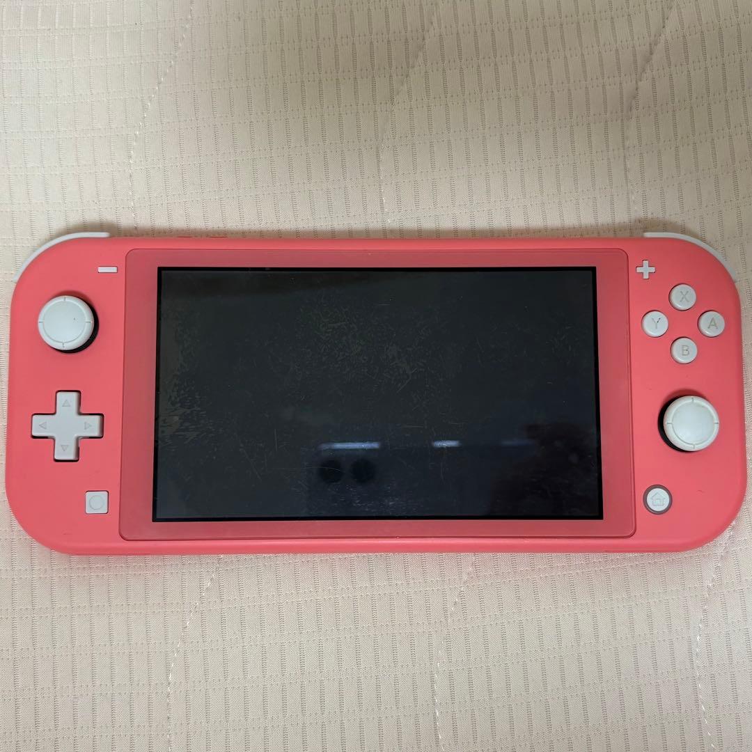 任天堂Switch right スイッチライト　コーラルピンク箱付き