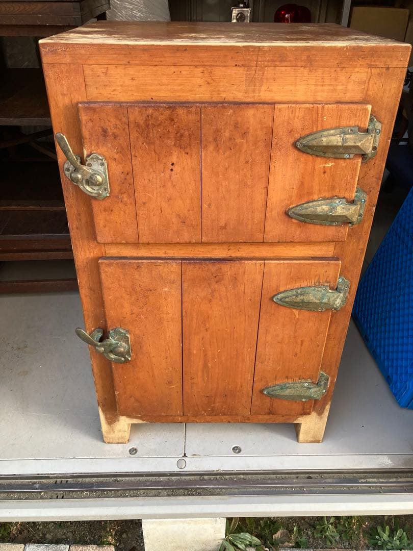 昭和レトロ　木製冷蔵庫　保冷庫