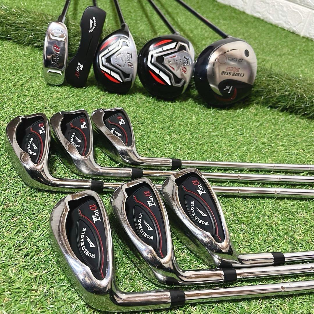 希少レフティ 即戦力 WORLD EAGLE メンズゴルフクラブ11本セット