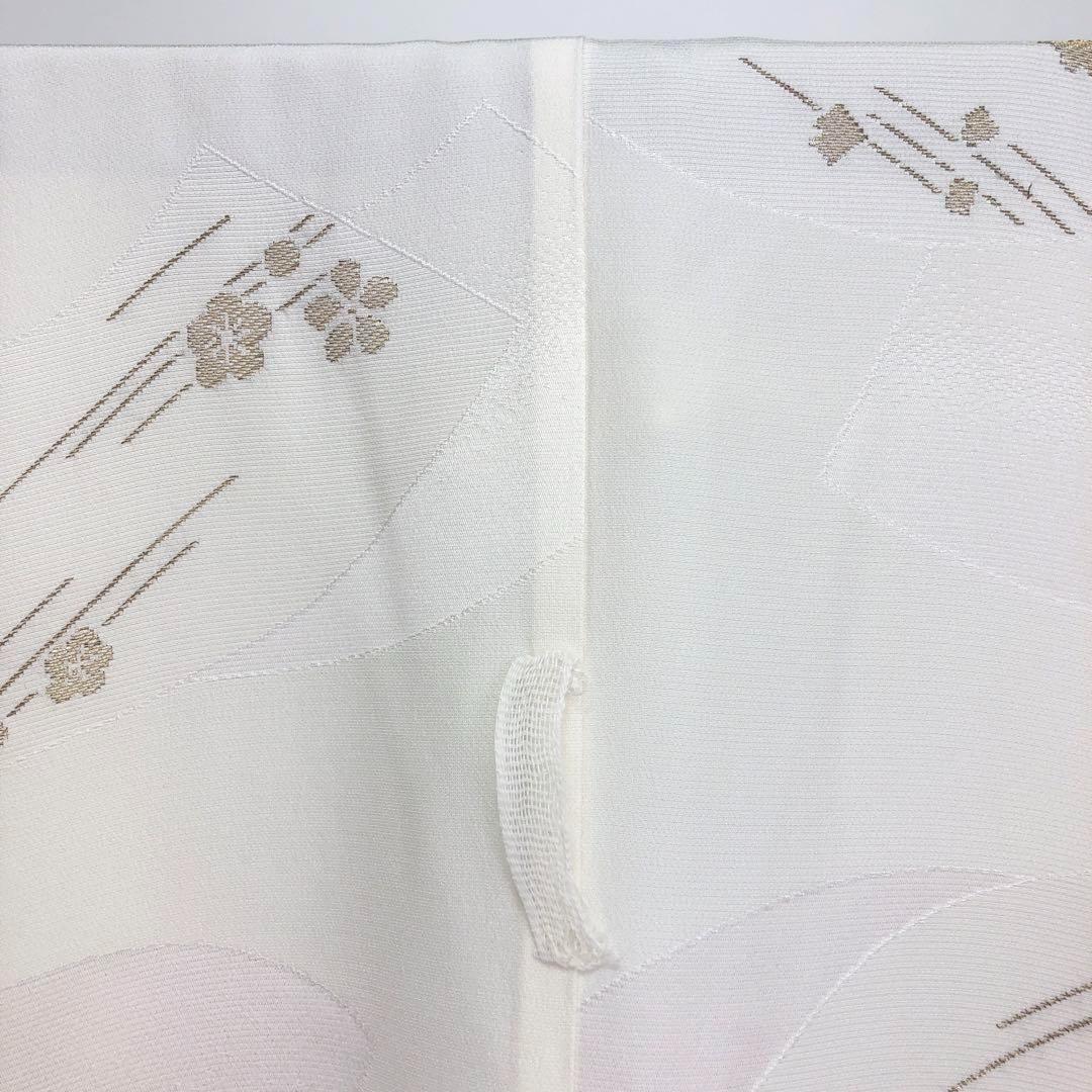 長襦袢 梅の花 地紙紋 金糸 乳白色 J-195
