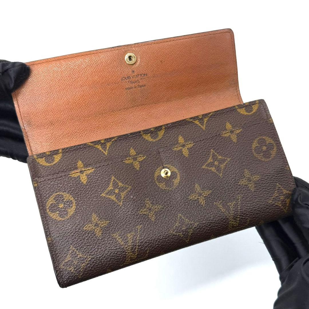 ルイヴィトン モノグラム ポシェット ポルトモネ クレディ 財布 サラ 2カード