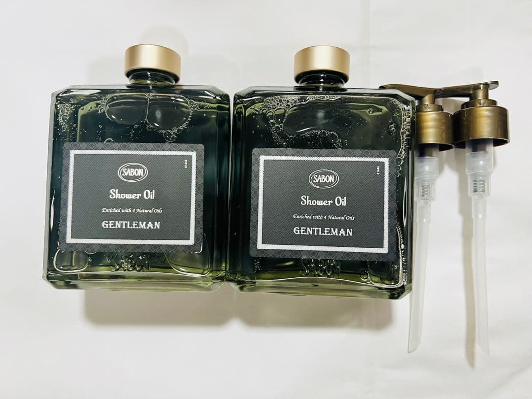 SABON シャワーオイル ジェントルマン 400ml 専用ポンプ付き 2セット