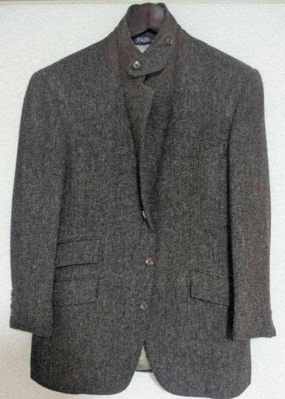 【美品】ラルフローレン　テーラードジャケット　170　ツイード ウール