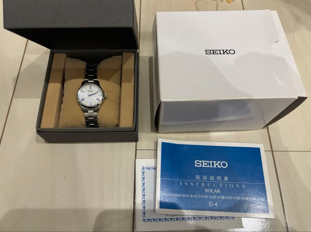 【おいでやす】SEIKO 腕時計 INSTRUCTIONS SOLAR