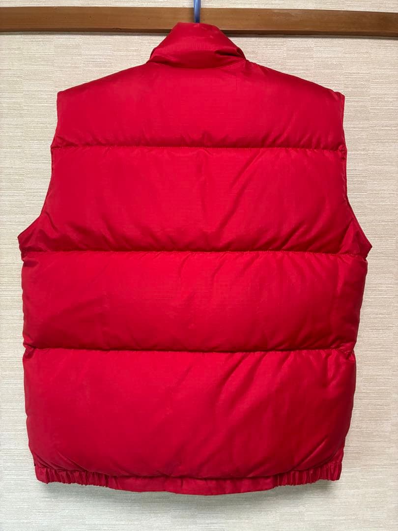 クレセントダウンワークス Crescent DownWorks ダウンベスト 赤