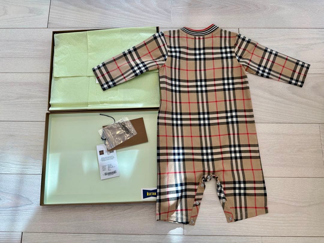 Reiバーバリーロンパース&ジャンバースカート&おまけロンパース