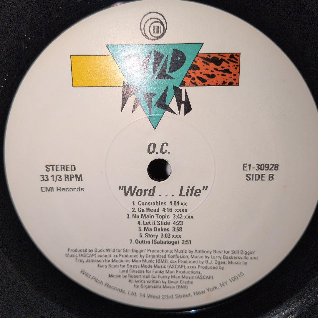 USオリジナル盤 O.C. Word Life Wild Pitch 1994