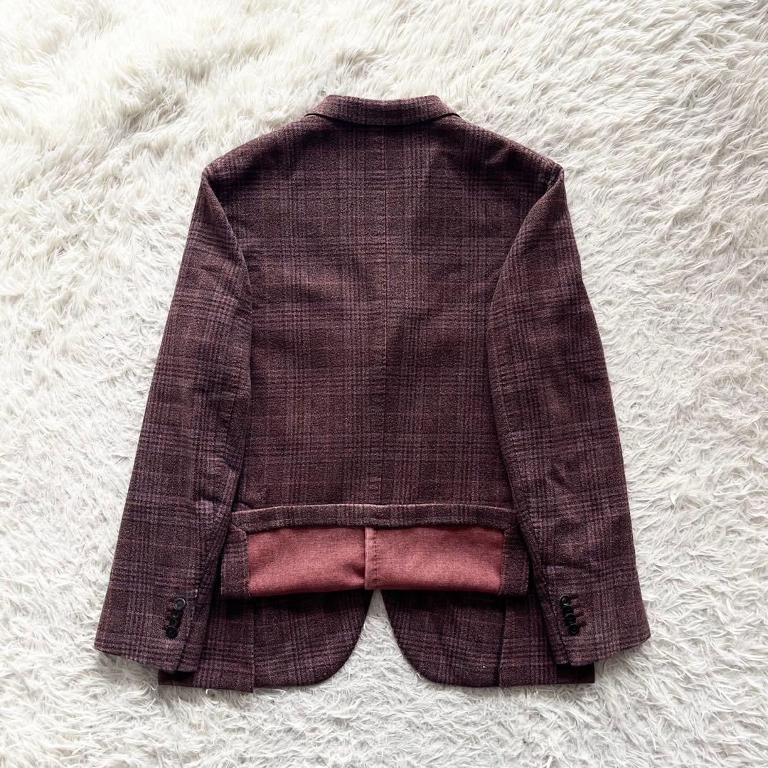 <美品>BOGLIOLI K.JACKETボルドー シルクウール ジャケット54