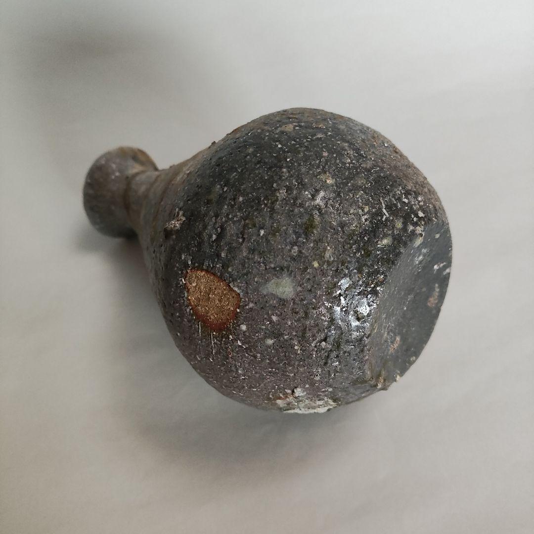 片岡誠　自然釉徳利　常滑焼