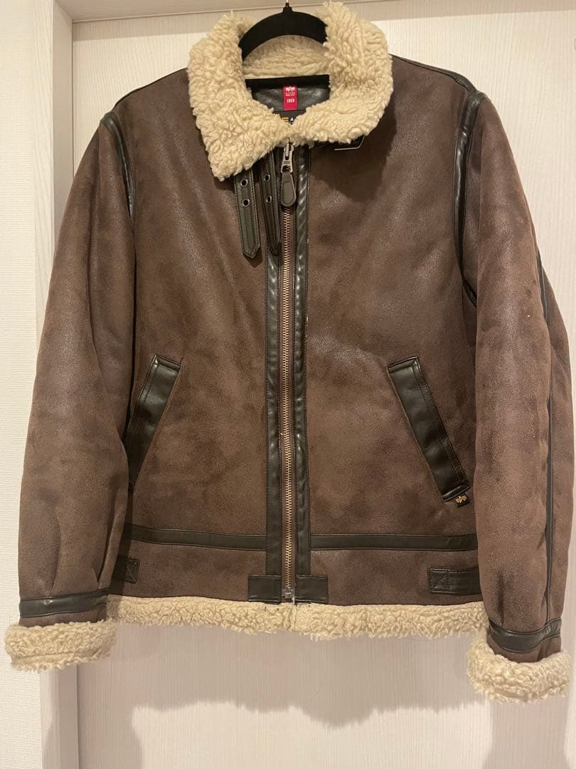 ALPHA INDUSTRIES B-3 フライトジャケット ムートン ボア M