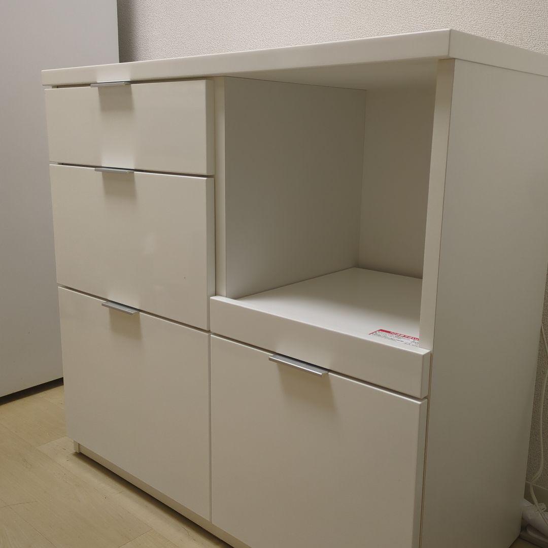 レンジ台　ニトリ　ホワイト