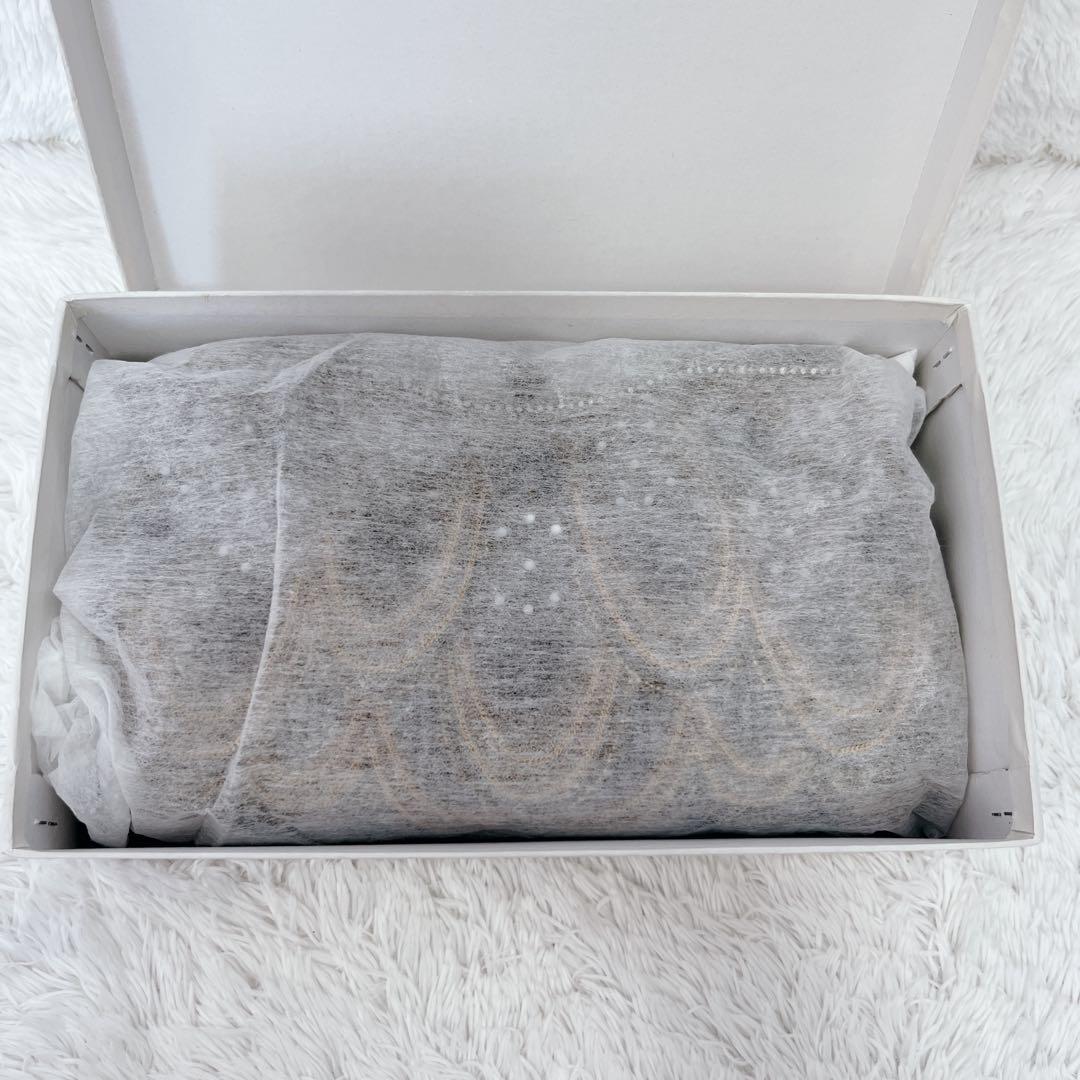 【極美品】LUMYルミーはしもと がま口ビーズバッグ ブロンズ 皇室御用達