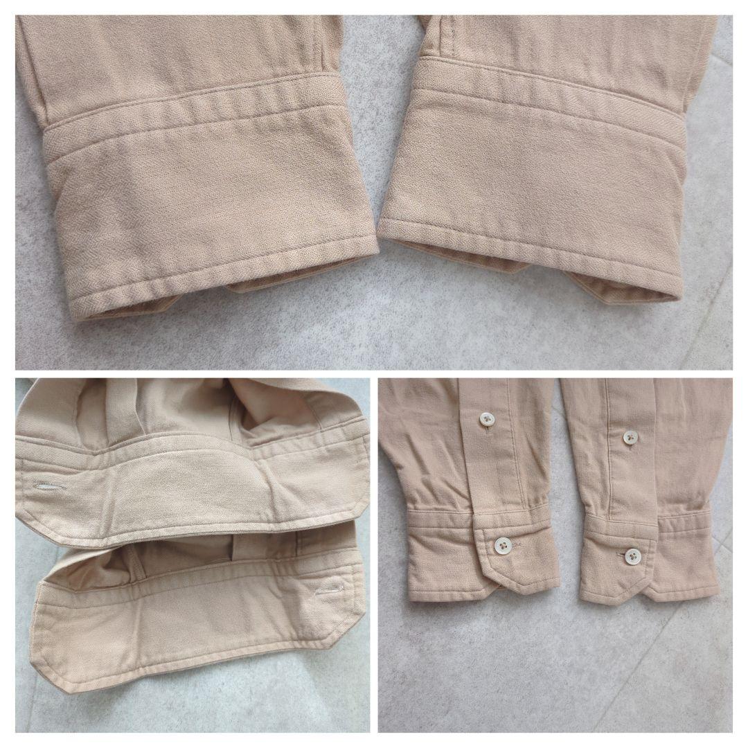 美品✨ TICCA ティッカ スクエアビッグシャツ プルオーバー 綿 ベージュ