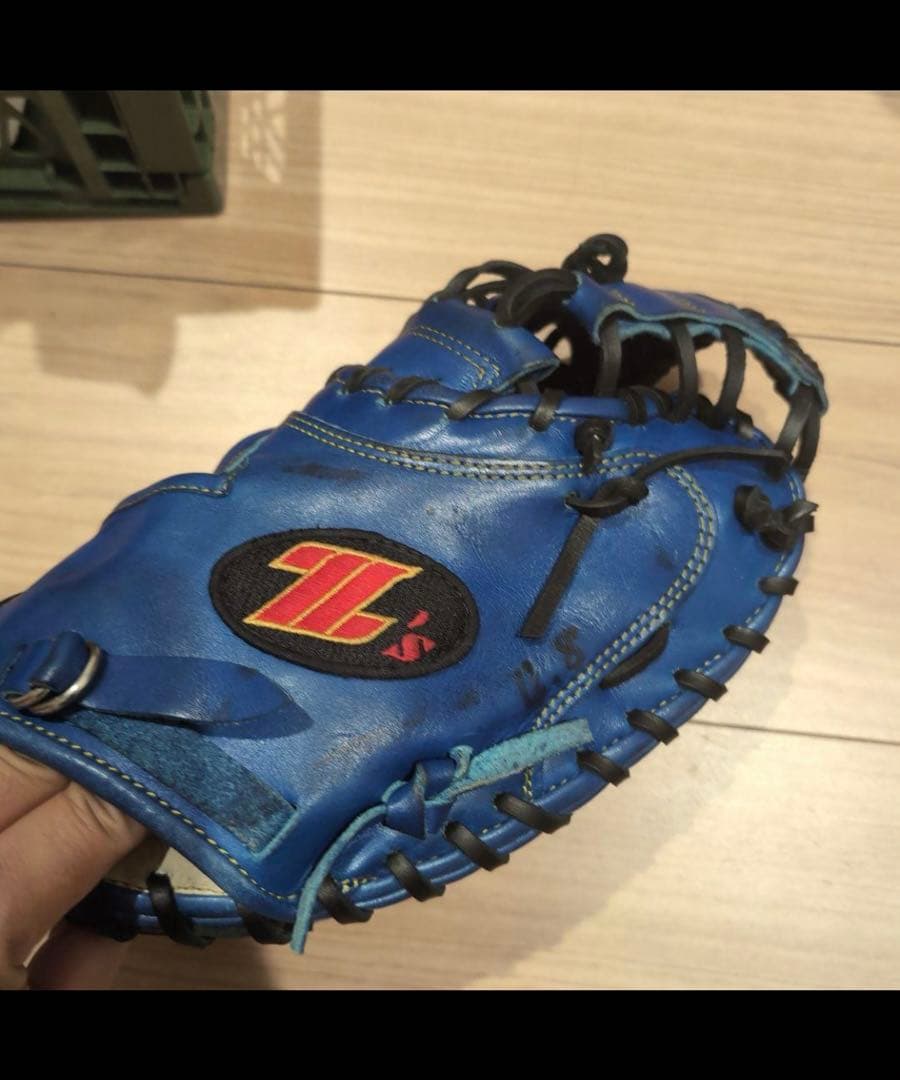 ZETT キャッチャーミット 青