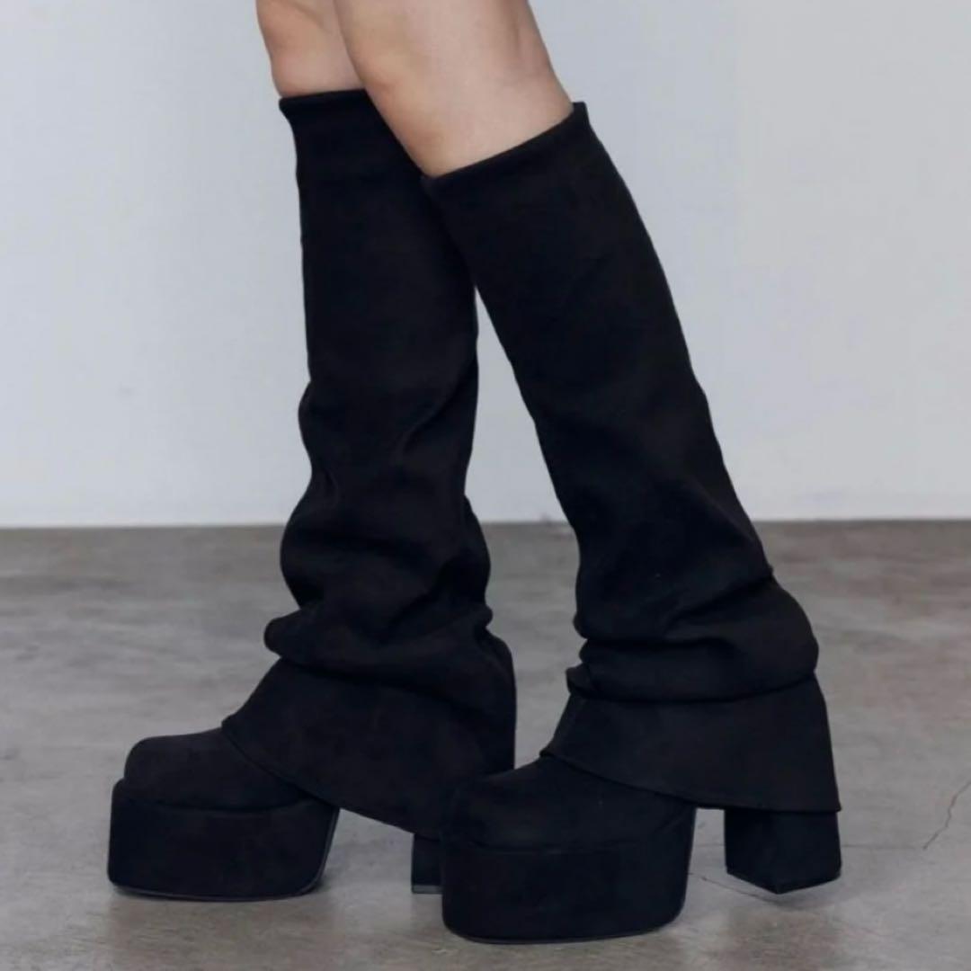 yyyuuuko EMODA ルーズフレアカバーフィットブーツ M