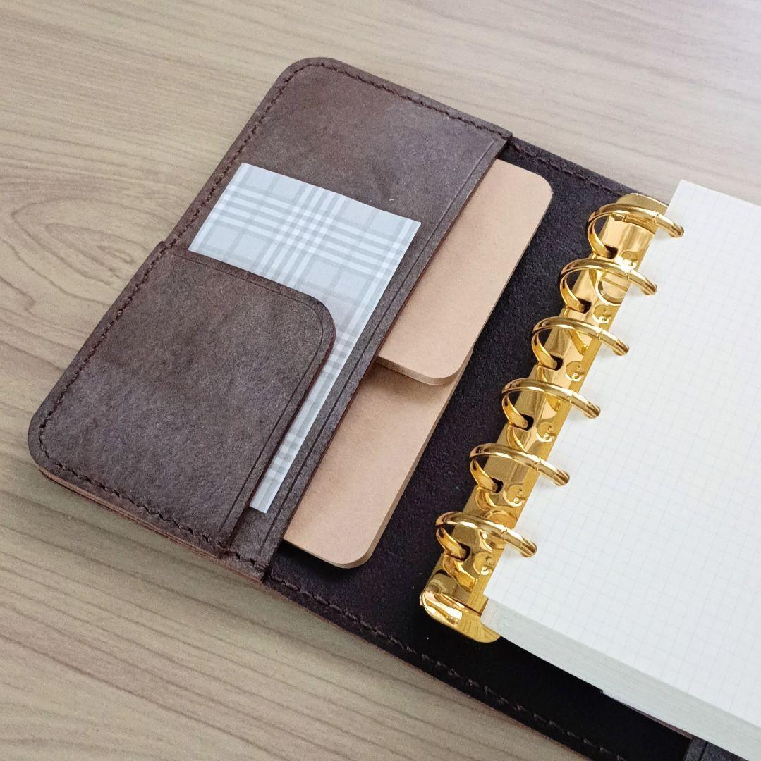 ミニ6 システム手帳 チョコ