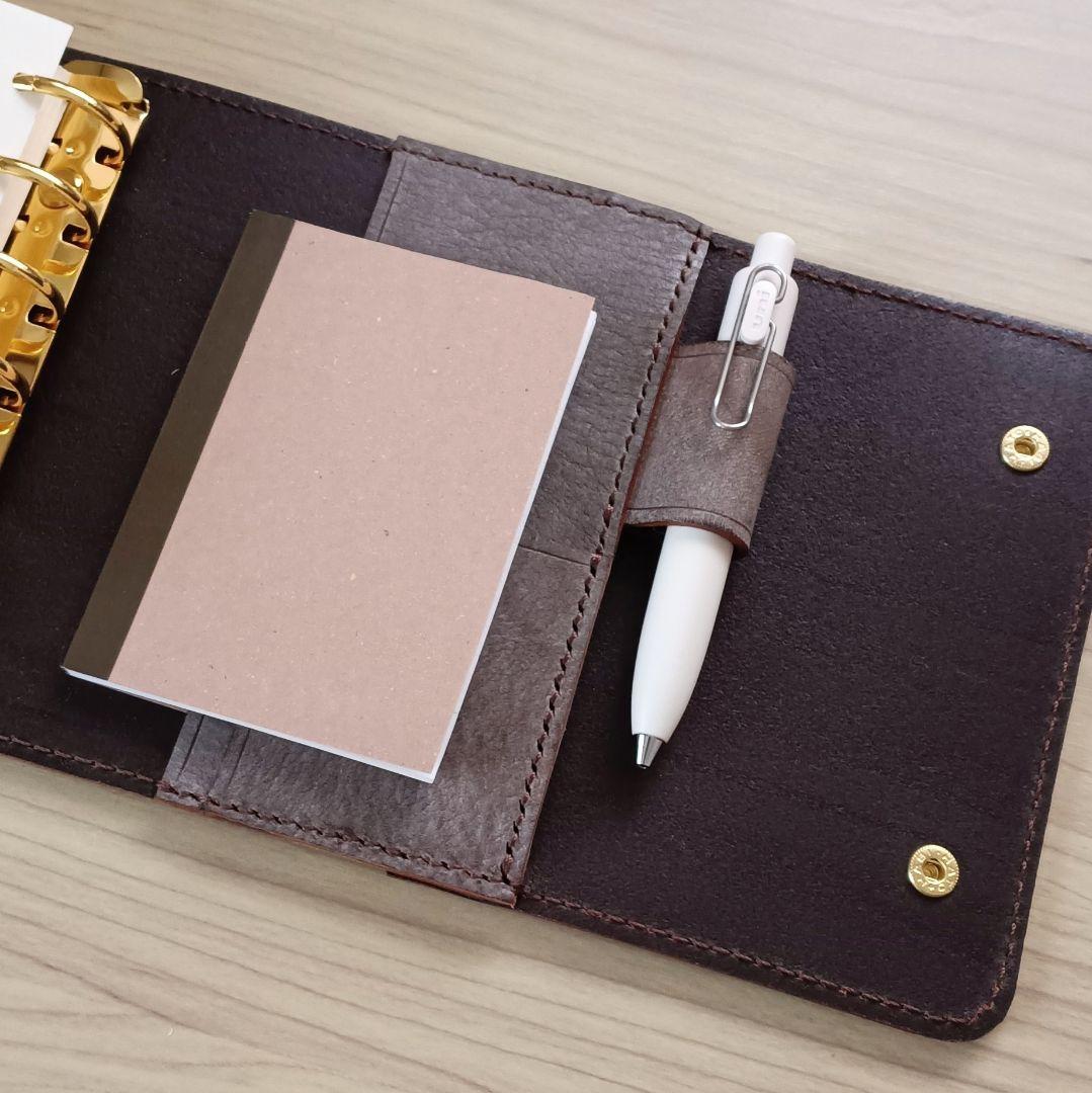 ミニ6 システム手帳 チョコ