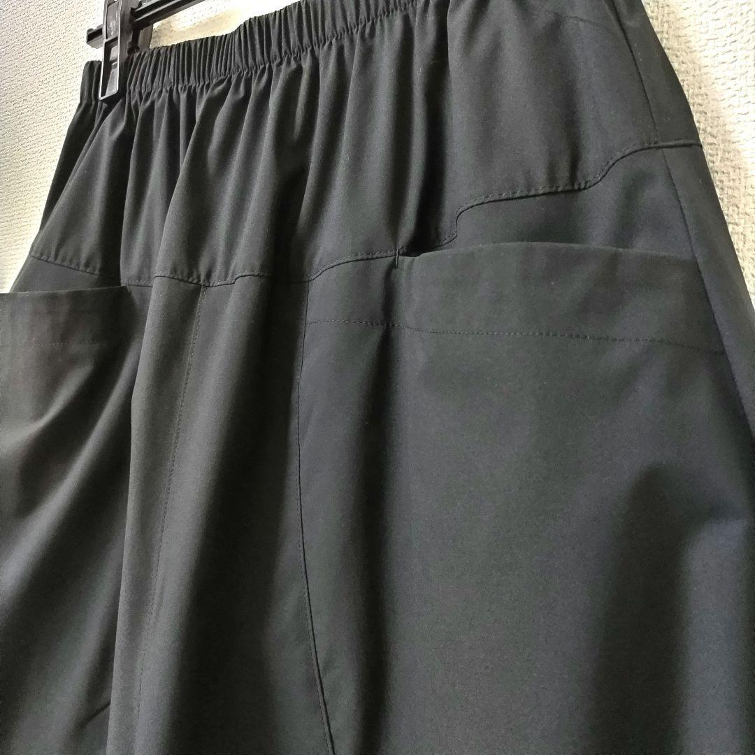 CRESCENT DUO　ガウチョパンツ　ブラック　ストレッチ