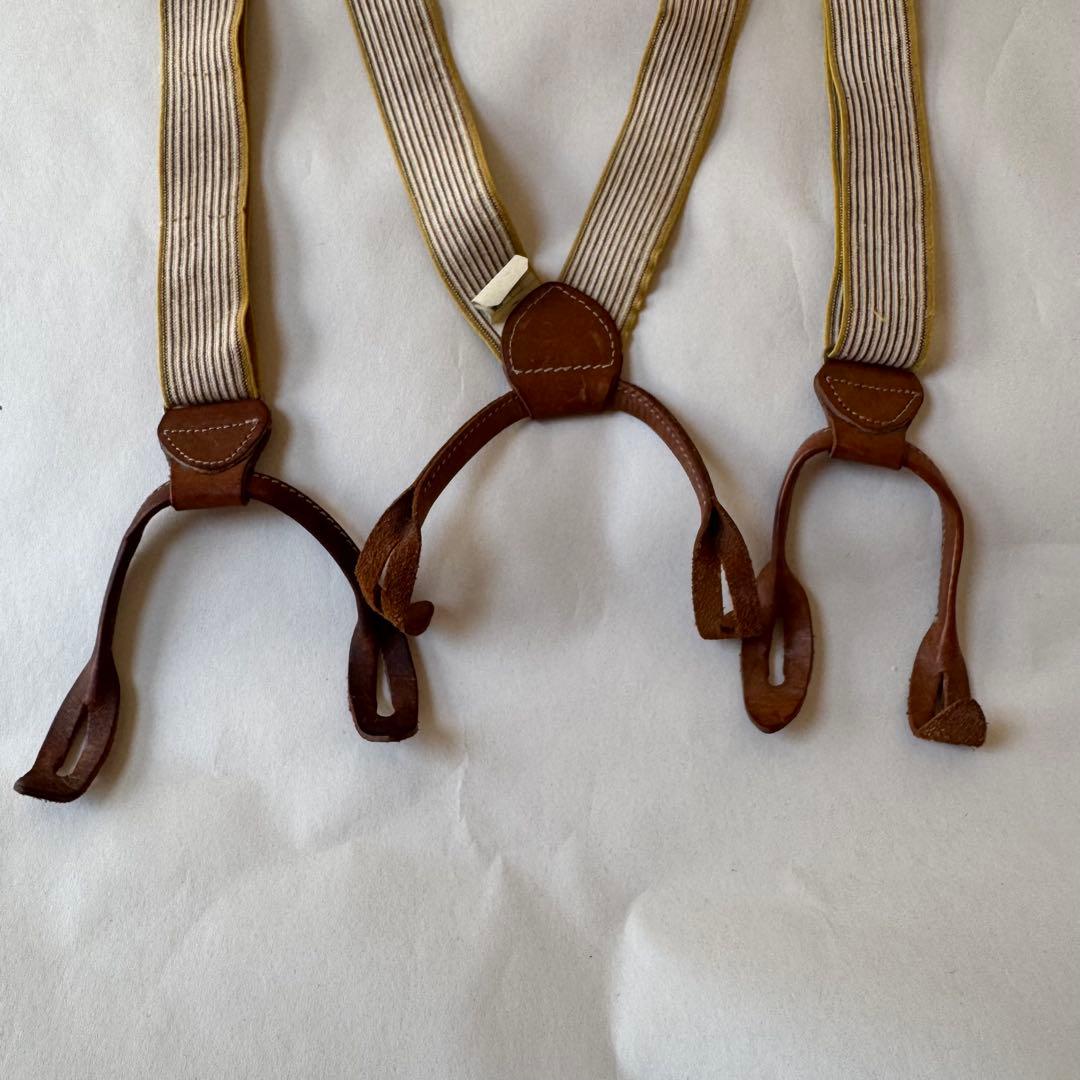 【RRL】ストライプ サスペンダー