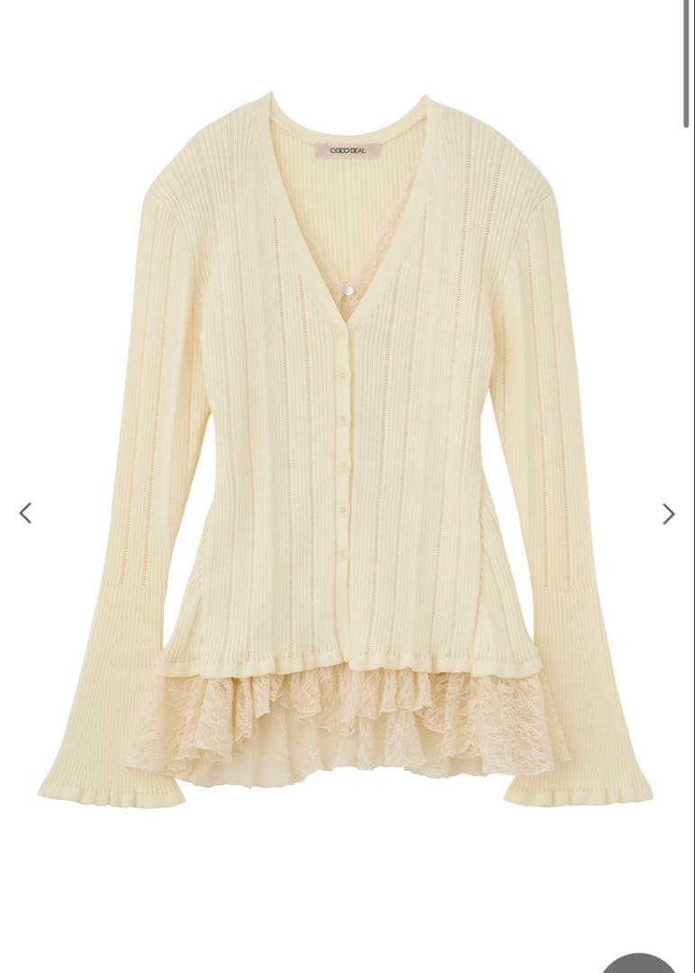 COCODEAL レースドッキングニット