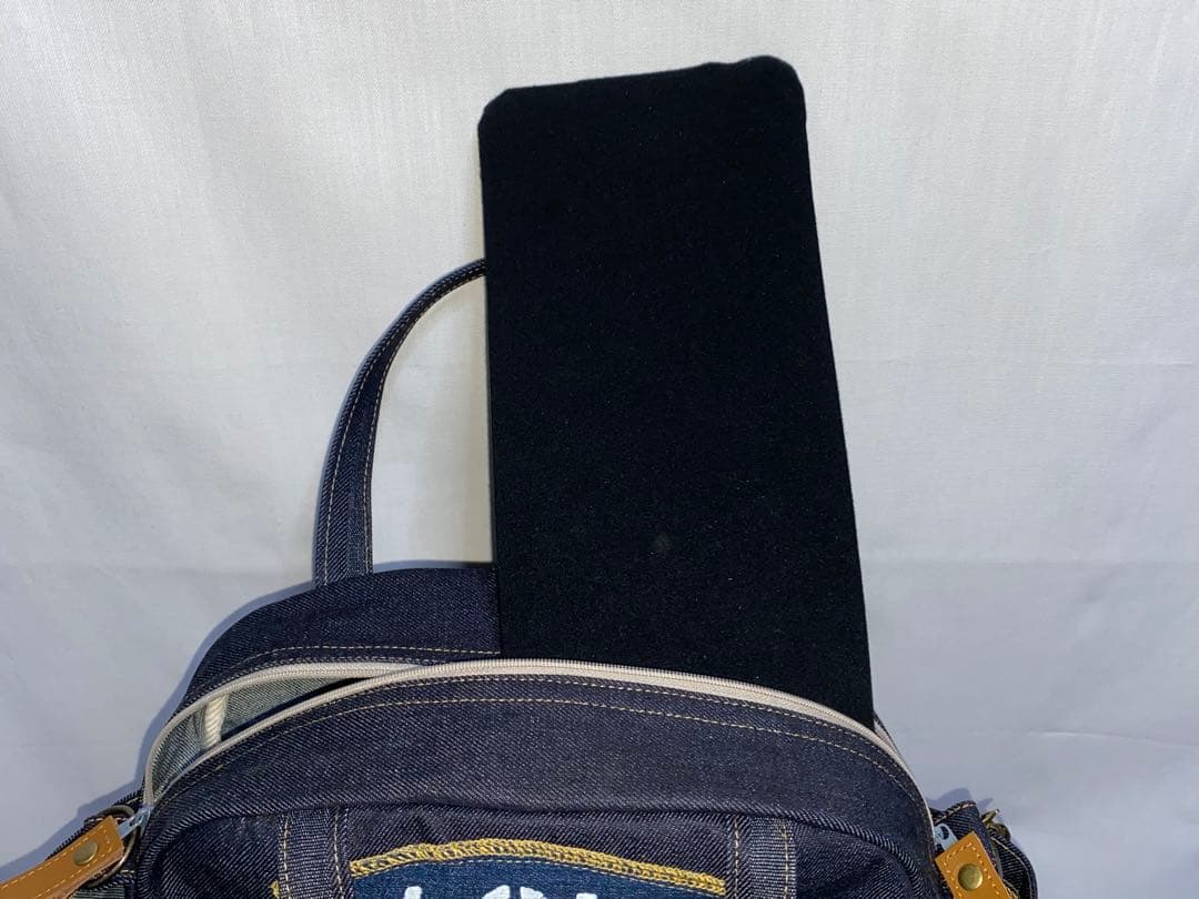 ☆岡山デニム☆ステンシル☆トラネコ☆子猫☆4wayボストンバッグ