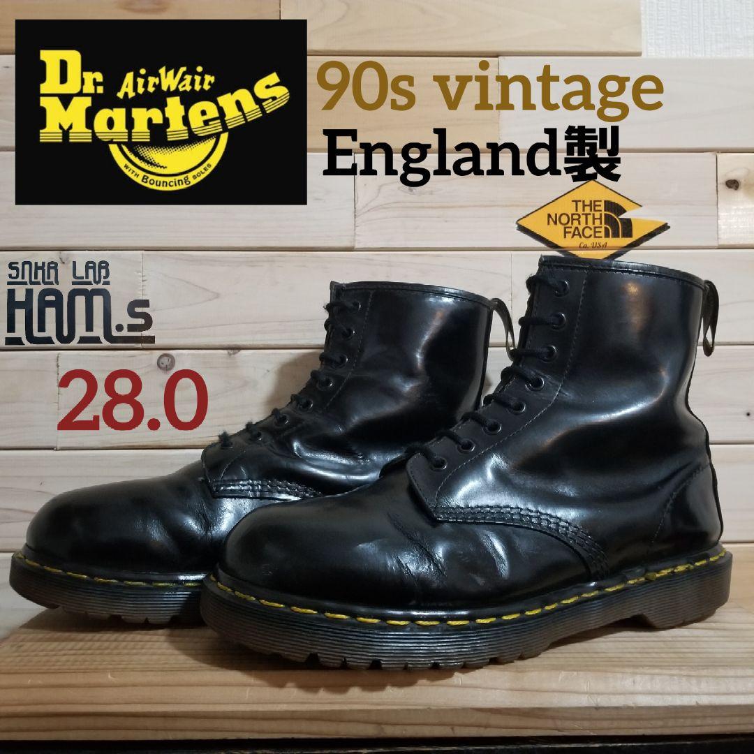 美品　90年代 英国製 Dr.Martens 8ホールブーツ 28.0　黒