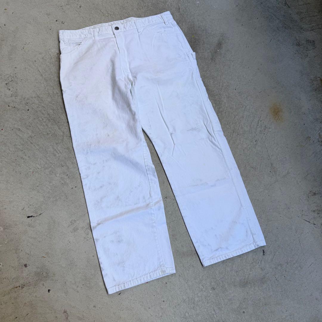 Dickes ペンキペインターパンツ ディッキーズ 白 ビンテージ 38×30