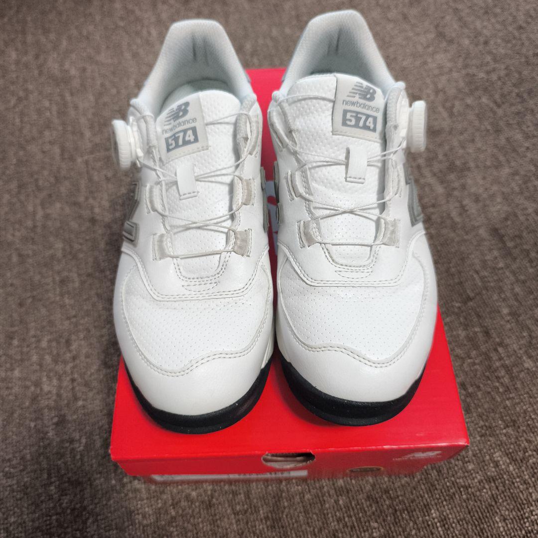 New Balance 574 2E ワイド ゴルフシューズ 23.5cm