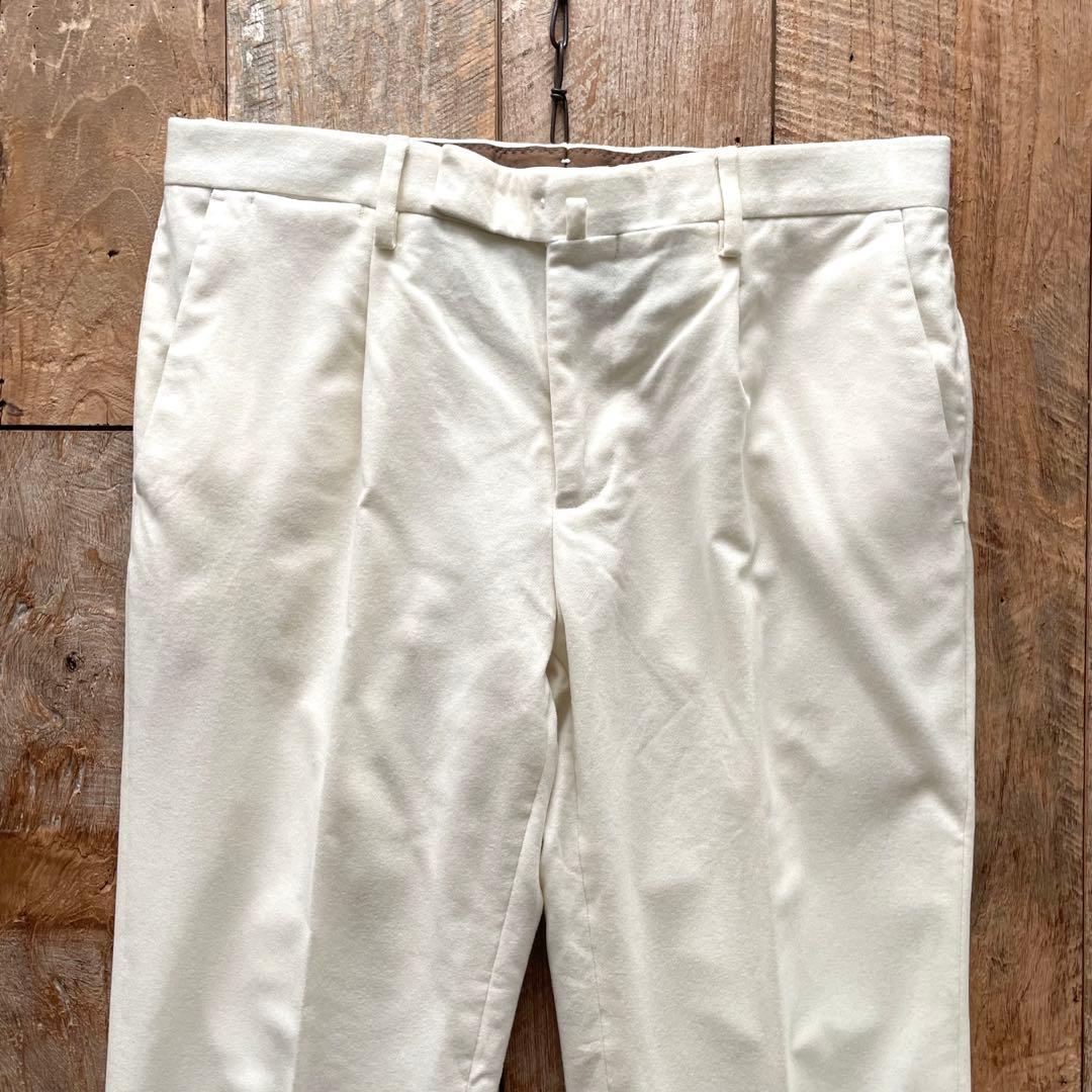 【極美品】BRIGLIA 1949 テーパード ウール スラックス パンツ 46