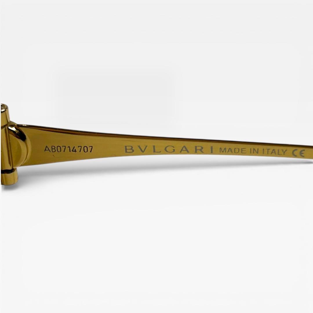 BVLGARI サングラス ゴールド ロゴリング ブラウングラデーション