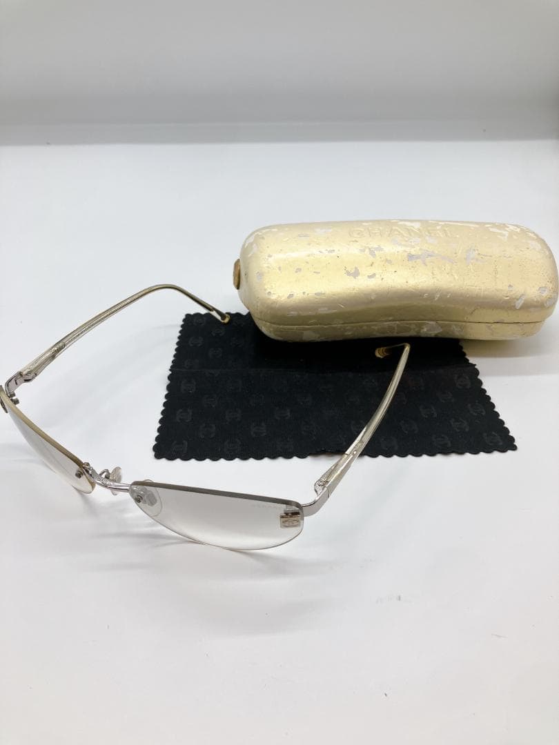 CHANEL 4049 ココマーク サングラス メガネ クリアアイボリー系