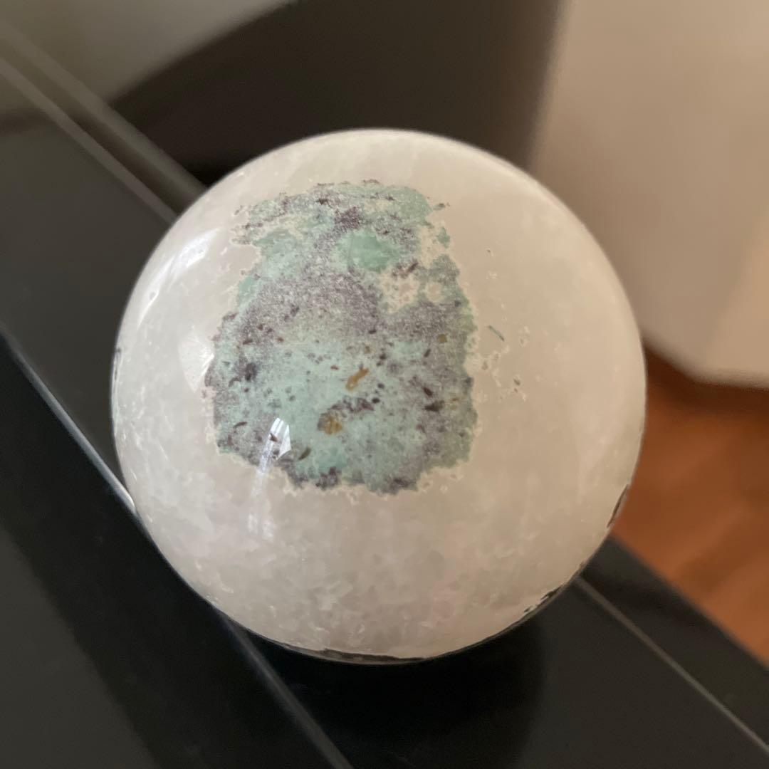 ぴぃさま専用ユニコーンジャスパーシリカ　スフィア　天然石置物　D157