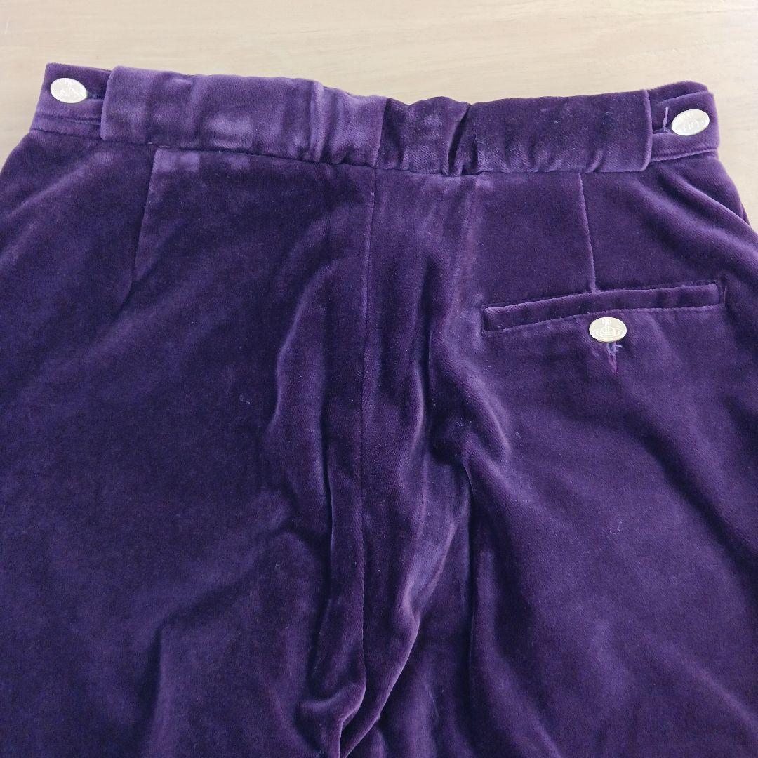 ヴィヴィアンウエストウッド　パンツ　ベロアパンツ　パープル