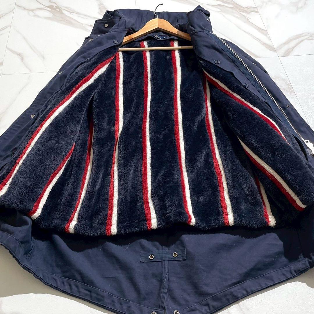 【良品✨】フレッドペリー モッズコート ファーライナー付き ネイビー M