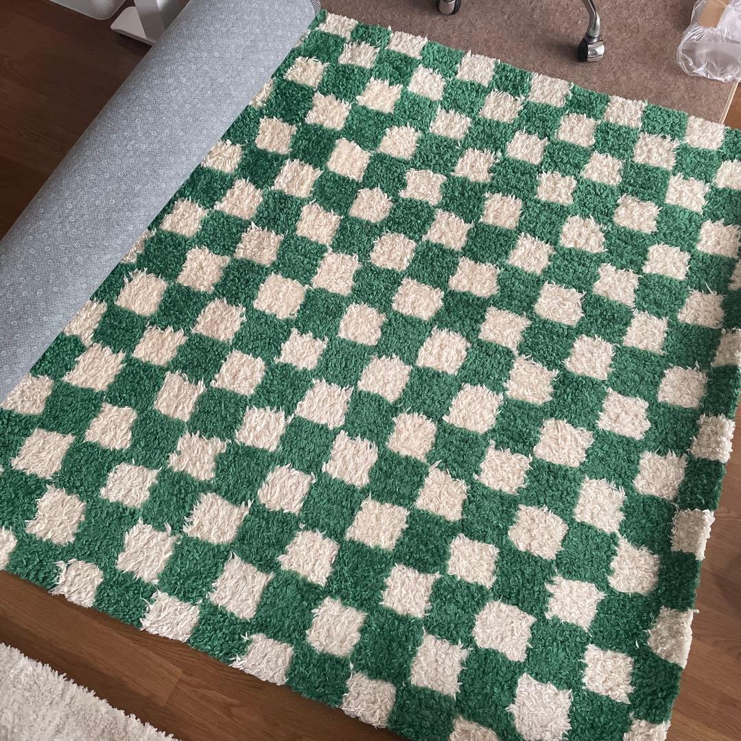 ブリッド モロッコ チェッカー ラグ ［140×200］