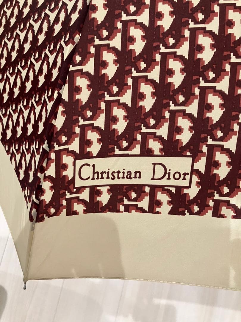 美品✨Dior クリスチャンディオール 傘 ロゴ柄 ヴィンテージ トロッター