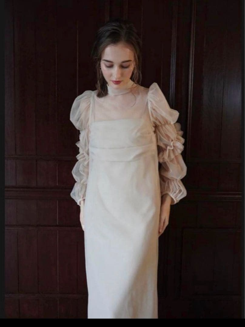 Acka　tulle sheer one-piece