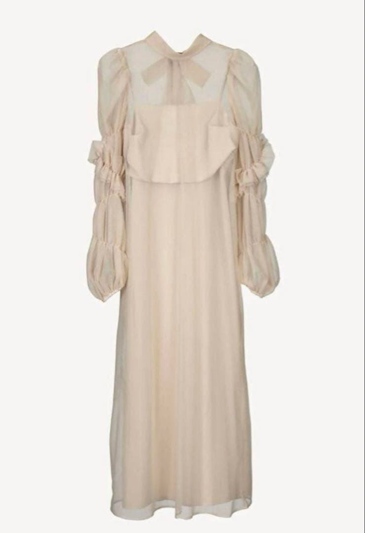 Acka　tulle sheer one-piece