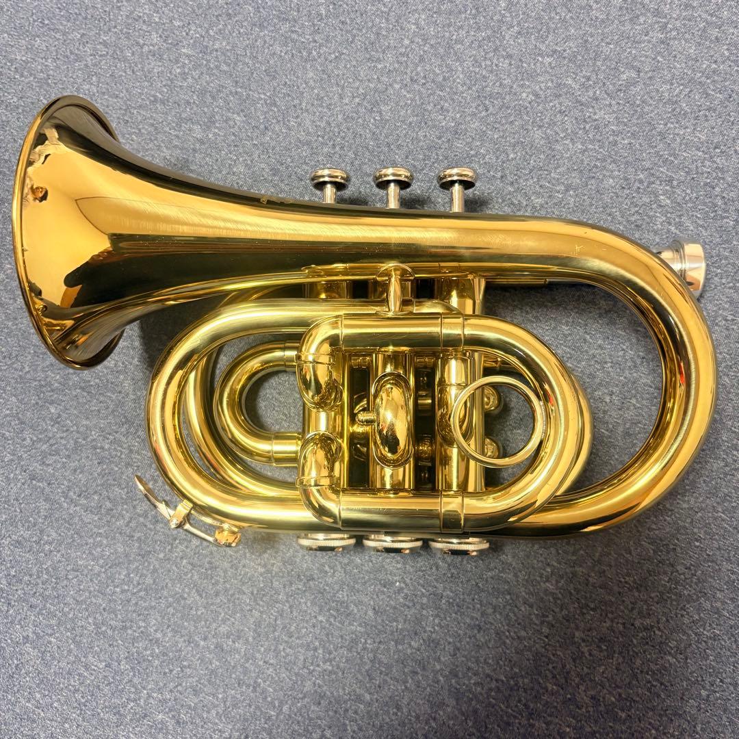 J. Michael ポケット トランペット 本体 ケース付き