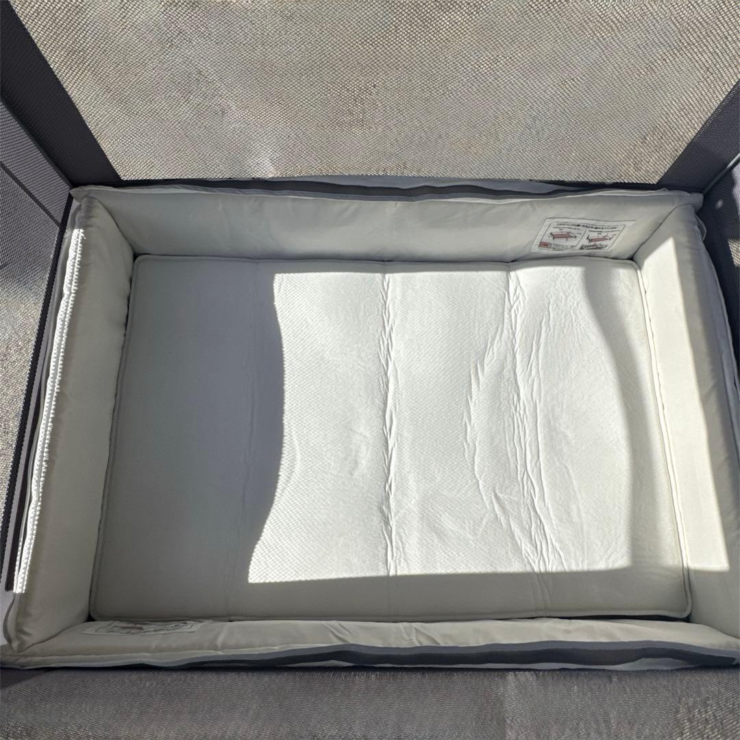 〚美品〛✦Aprica ココネルエアープラスAB ベビーベッド グレー✦