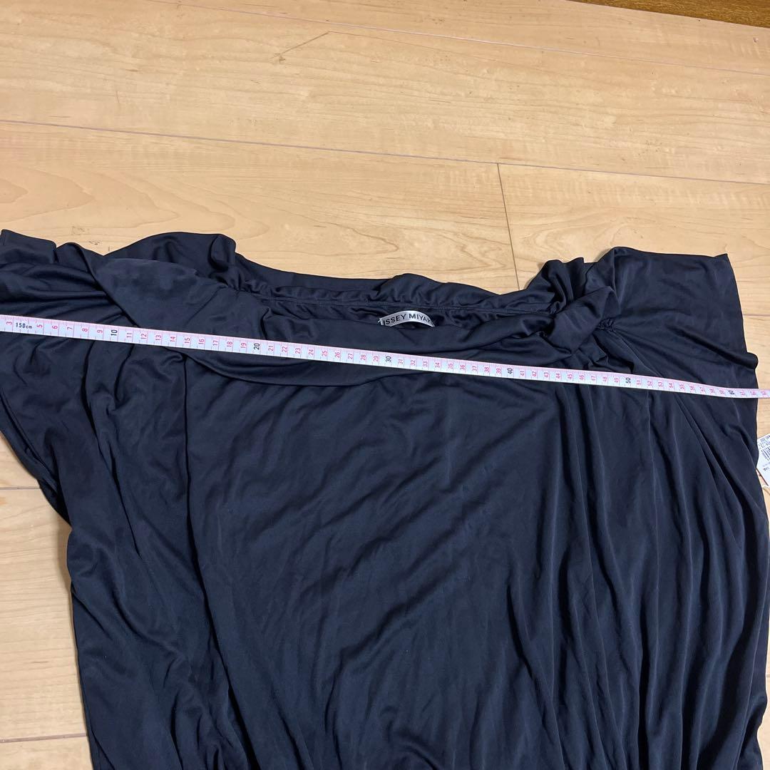 ISSEY MIYAKE ブラック チュニック 半袖