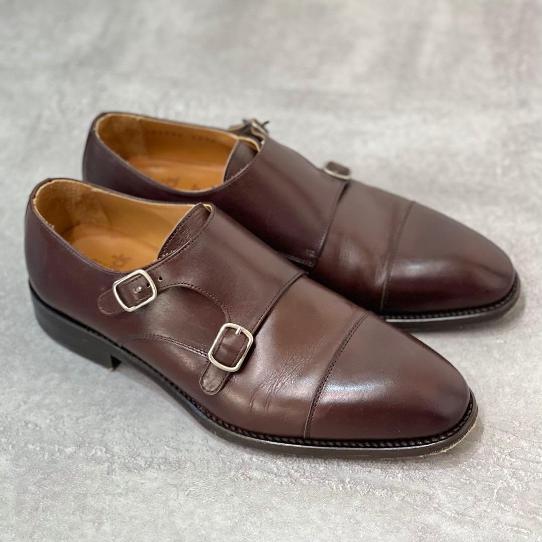 美品✨バーウィック ダブルモンク ストラップ 5212 6.5 26cm