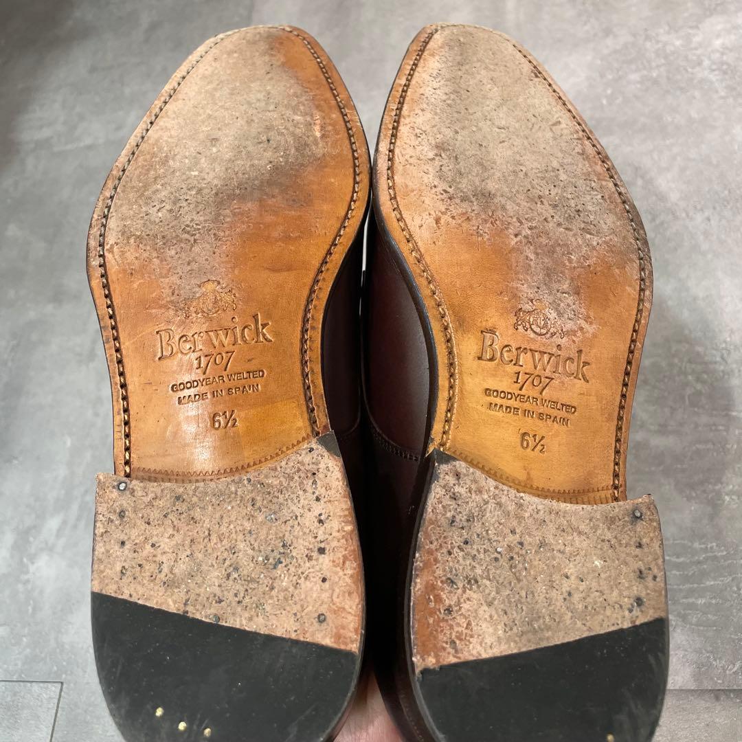 美品✨バーウィック ダブルモンク ストラップ 5212 6.5 26cm