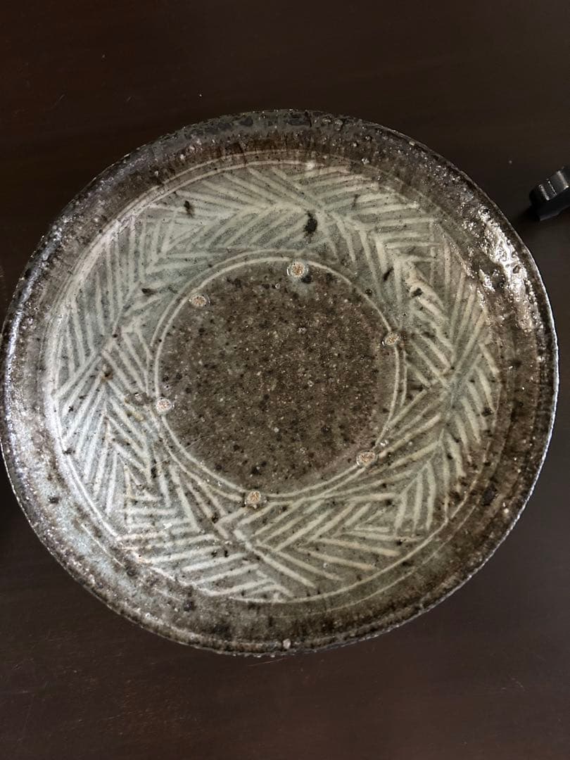 八田亨　作　三島手八寸皿2枚セット