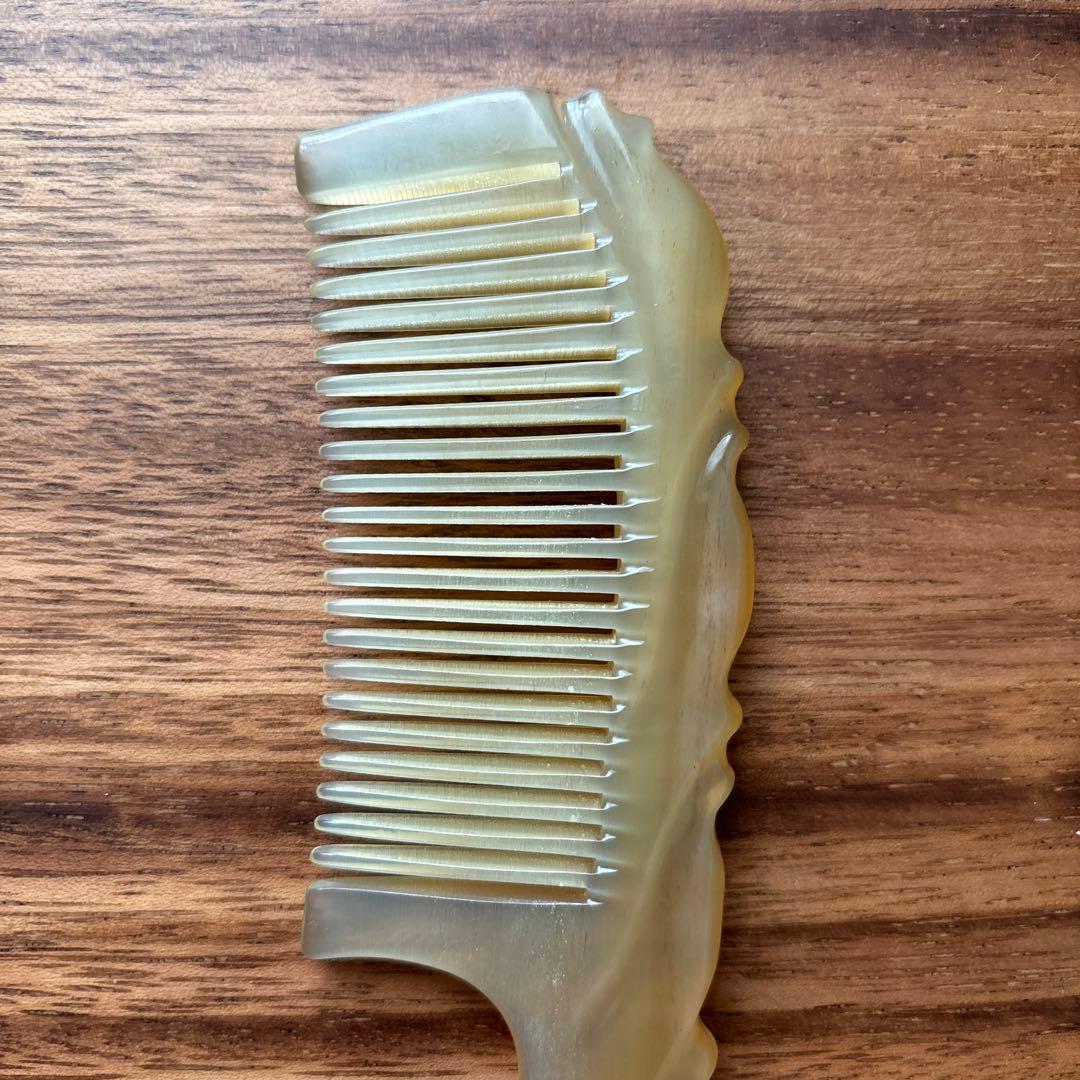 シープホーンコーム　ポケットタイプ　羊角　ハンドメイド