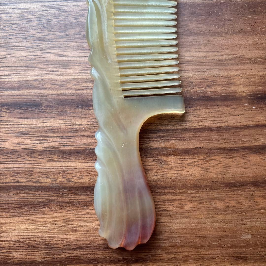 シープホーンコーム　ポケットタイプ　羊角　ハンドメイド